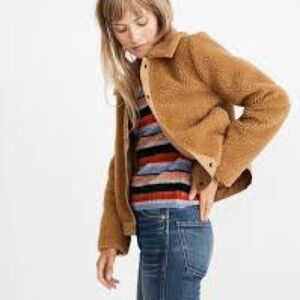 Madewell Tan Sherpa Jacket